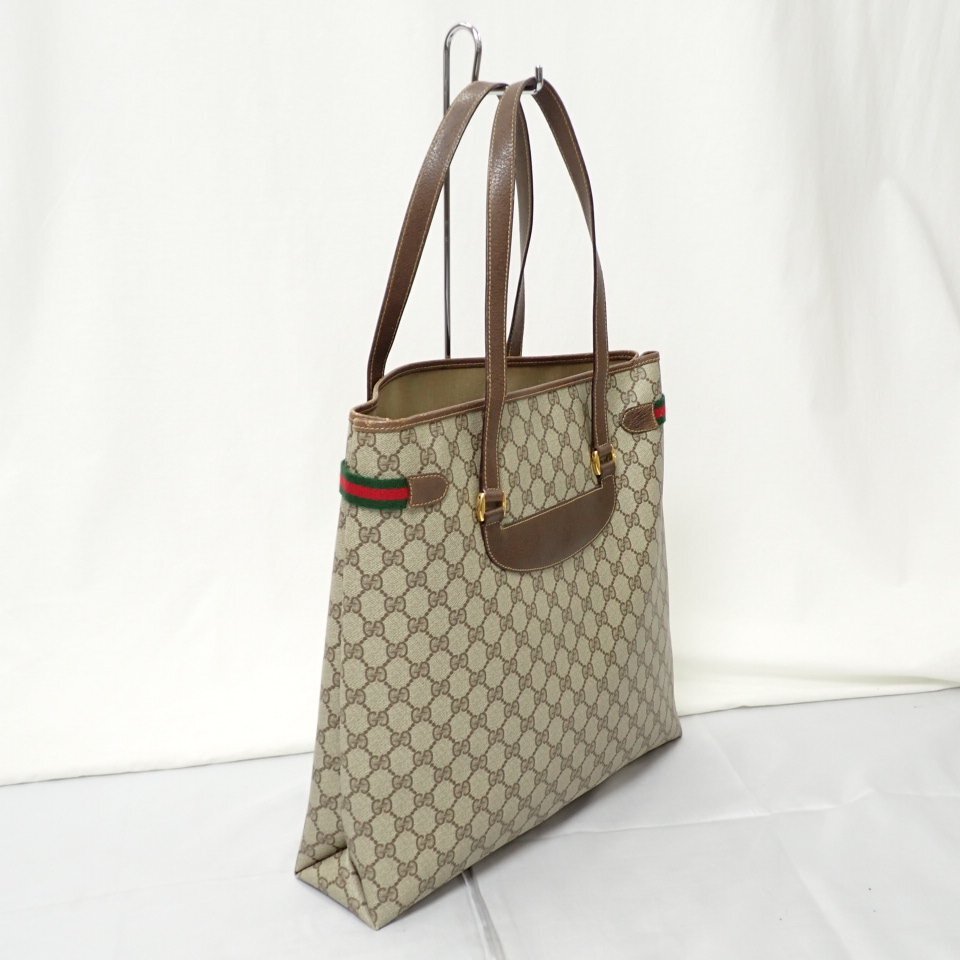 ☆GUCCI/オールドグッチ シェリーライン GG柄 トートバッグ 123 ☆GUCCI/オールドグッチ シェリーライン GG柄 トートバッグ 123