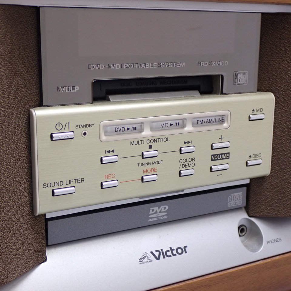 ☆1円 Victor/ビクター DVD/MD ポータブルシステム RD-XV100 ☆1円 Victor/ビクター DVD/MD ポータブルシステム RD-XV100