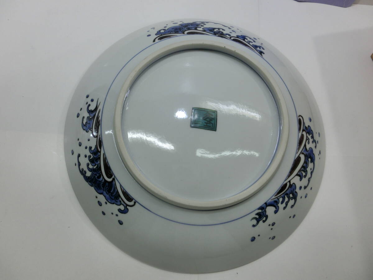 九谷焼◇北村隆 北前船 飾り皿 31cm◇竹隆窯 大皿 色絵 (皿 九谷焼◇北村隆 北前船 飾り皿 31cm◇竹隆窯 大皿 色絵 (皿
