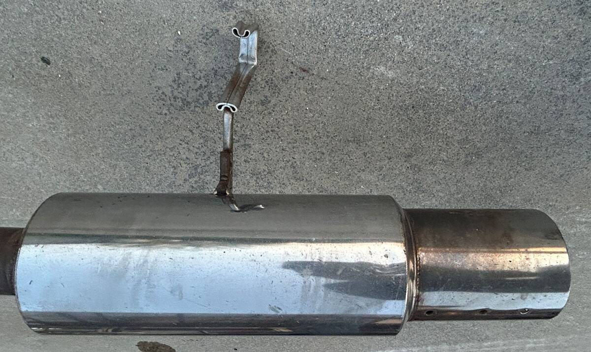 AE86用ストレートマフラー出口100Φ 4AG トヨタ スプリンタートレノ カローラレビン エキゾーストパイプ+マフラーセット