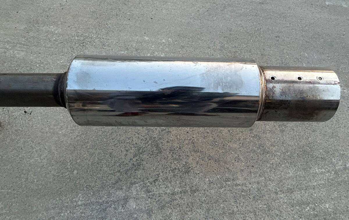 AE86用ストレートマフラー出口100Φ 4AG トヨタ スプリンタートレノ カローラレビン エキゾーストパイプ+マフラーセット