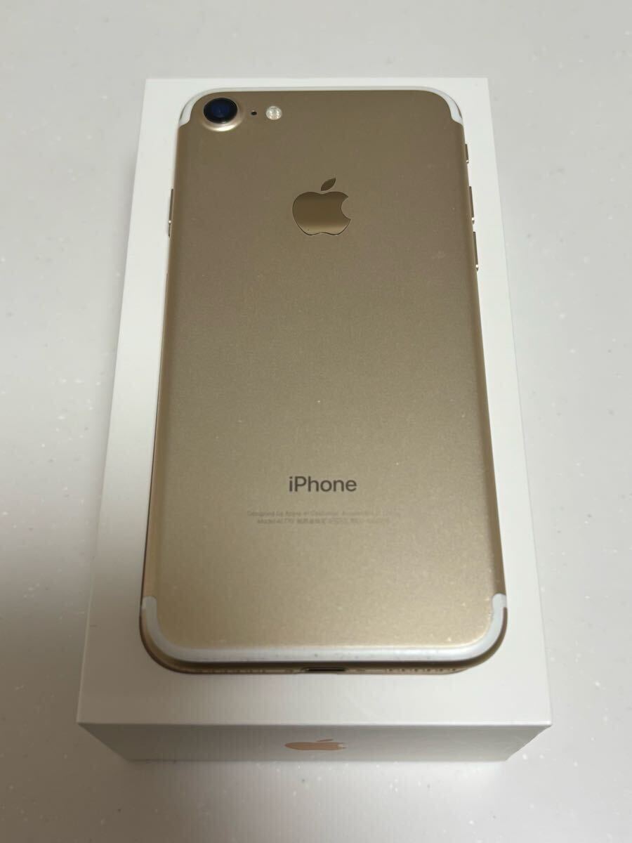 iPhone7 128GB ゴールド SIMロック解除済 バッテリー容量86