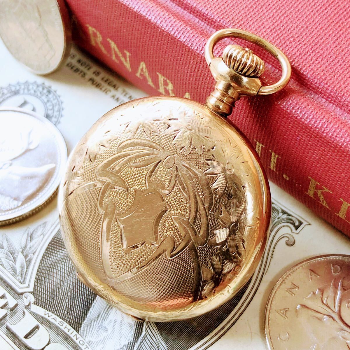 3602【シックでお洒落】懐中時計 エルジン ELGIN 機械式 手巻き 3602【シックでお洒落】懐中時計 エルジン ELGIN 機械式 手巻き