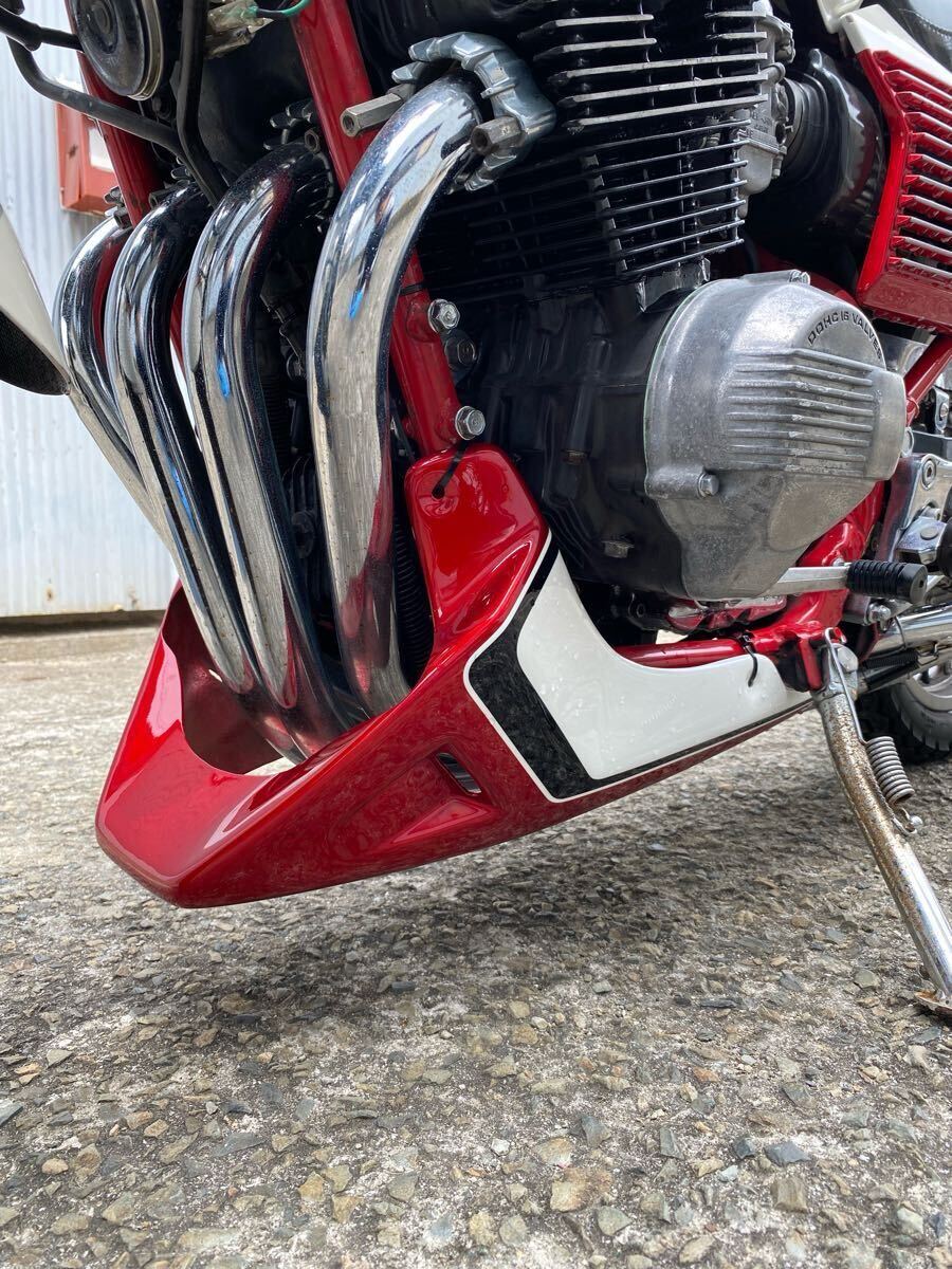 売り切り】CBX400F アンダーカウル Jスペシャル塗装 1型 赤白 売り切り】CBX400F アンダーカウル Jスペシャル塗装 1型 赤白