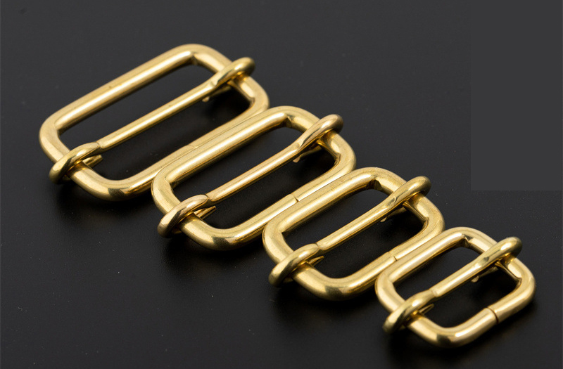 レザークラフト 真鍮金具 Brass　線カン ベルト調(diào)節(jié)具　內(nèi)徑26mm　2個 セット