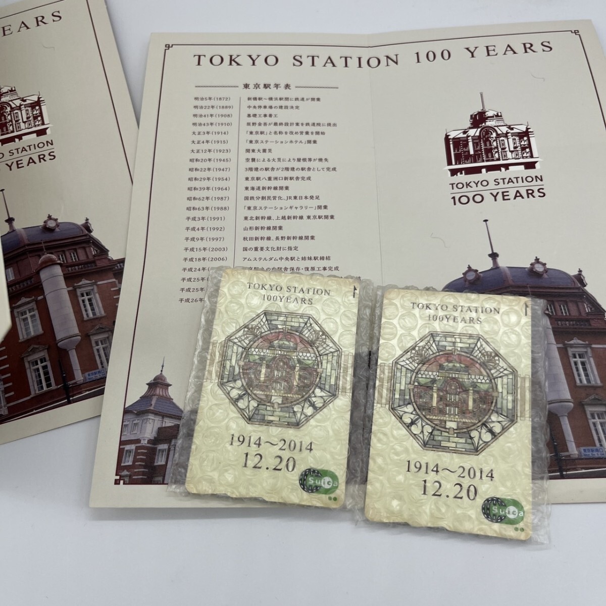 2枚セット 新品 未使用品 未開封 JR東日本 東京駅開業100周年 2枚セット 新品 未使用品 未開封 JR東日本 東京駅開業100周年