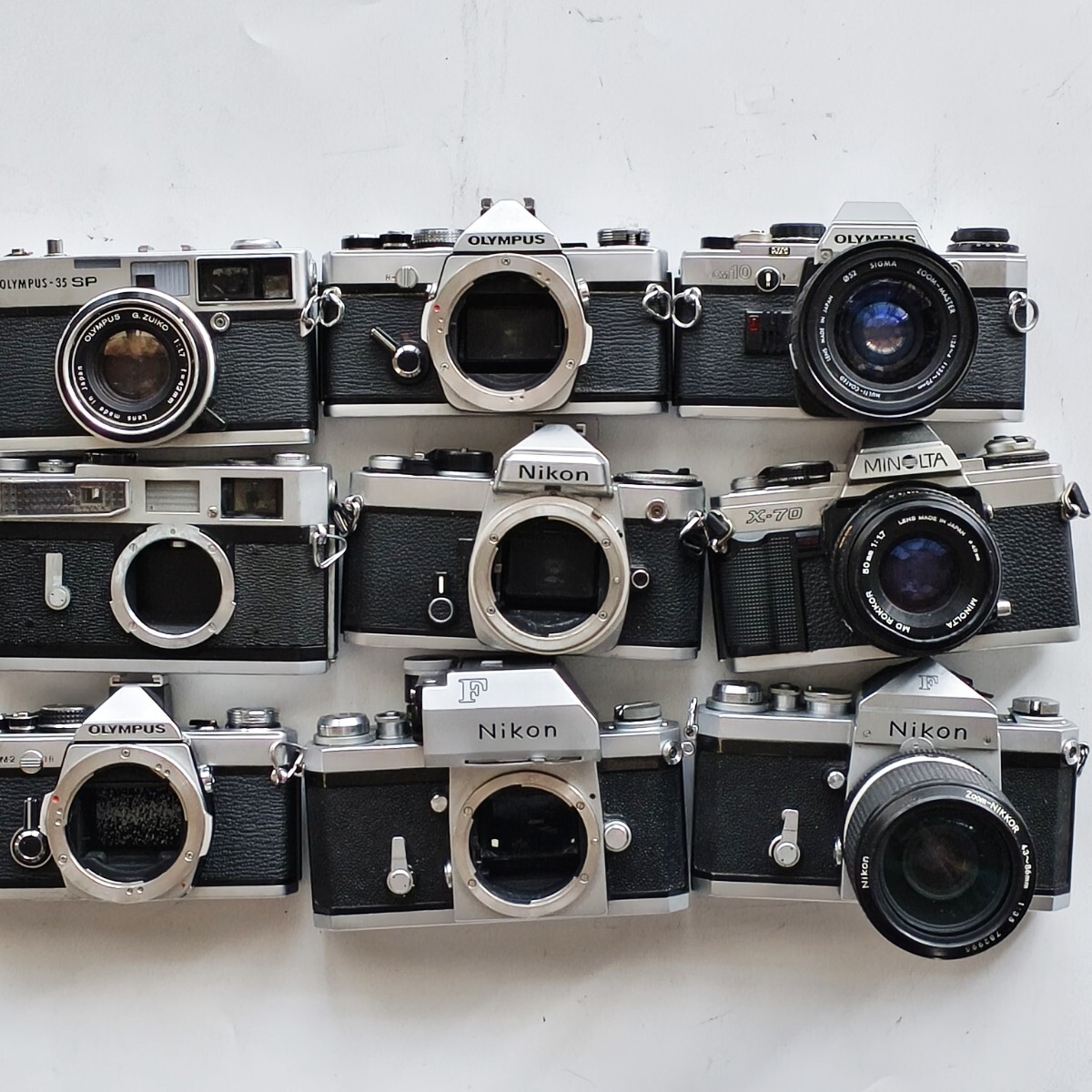 フィルムカメラ Nikon F FM OLYMPUS 35 SP OM1 OM2 OM10 MINOLTA フィルムカメラ Nikon F FM OLYMPUS 35 SP OM1 OM2 OM10 MINOLTA