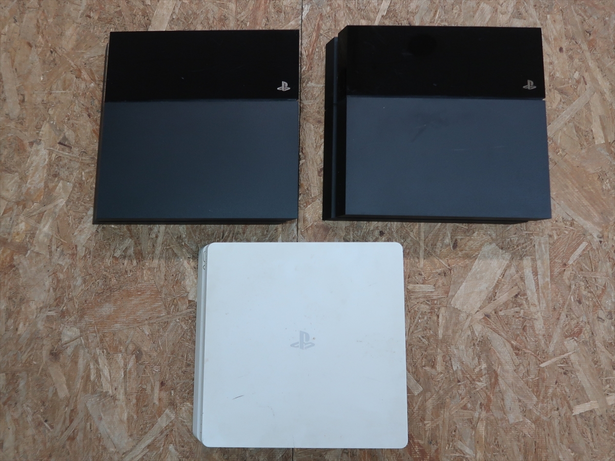 完全ジャンク品 PS4 本体のみ 計3台 CUH-1100A ブラック×2 完全ジャンク品 PS4 本体のみ 計3台 CUH-1100A ブラック×2