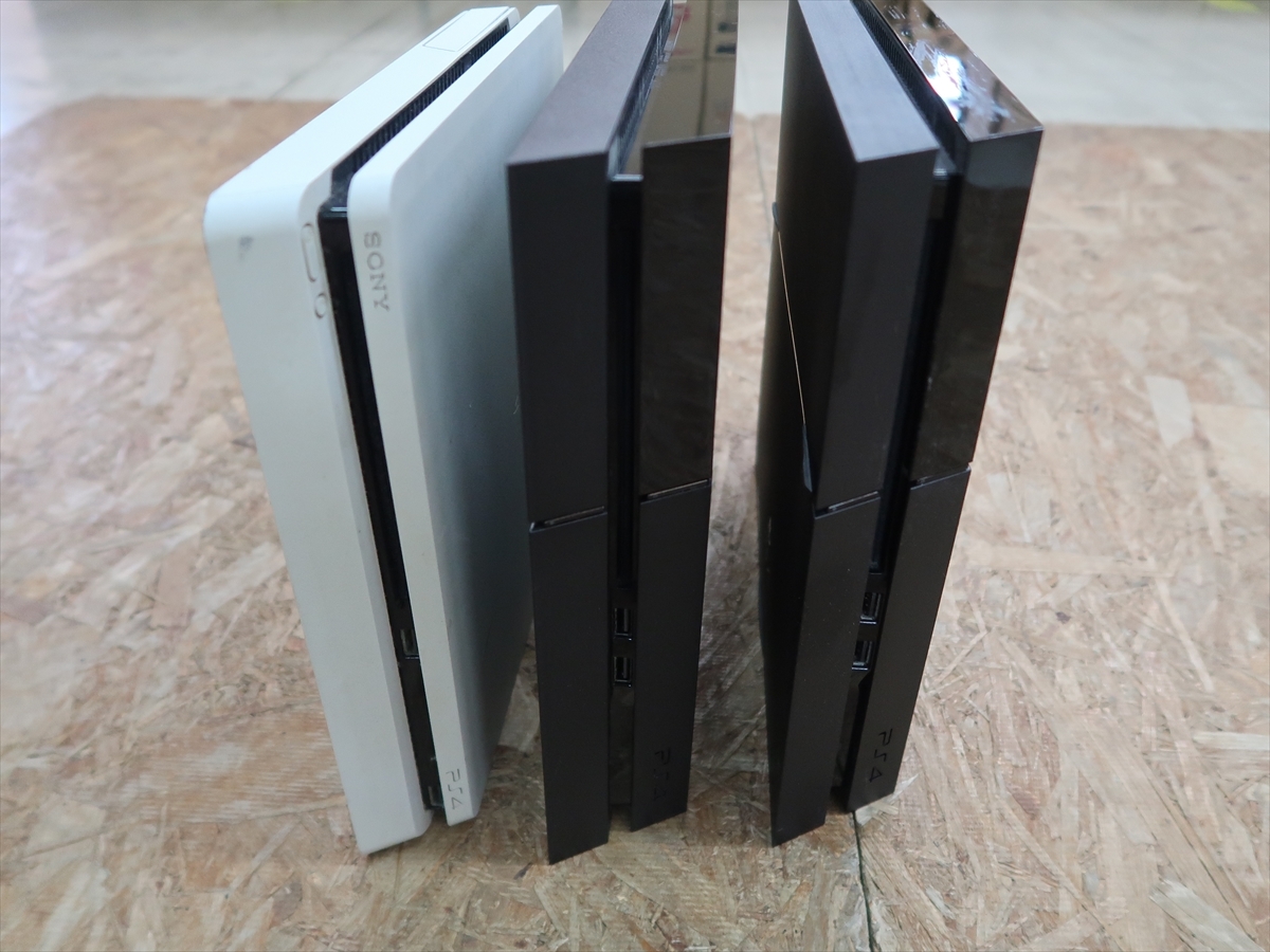 完全ジャンク品 PS4 本体のみ 計3台 CUH-1100A ブラック×2 完全ジャンク品 PS4 本体のみ 計3台 CUH-1100A ブラック×2