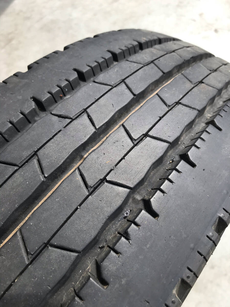 【M】 中古  205/70R17.5  SPLT50  ダンロップ  2020年  6本セット 小型トラック 夏 _画像6