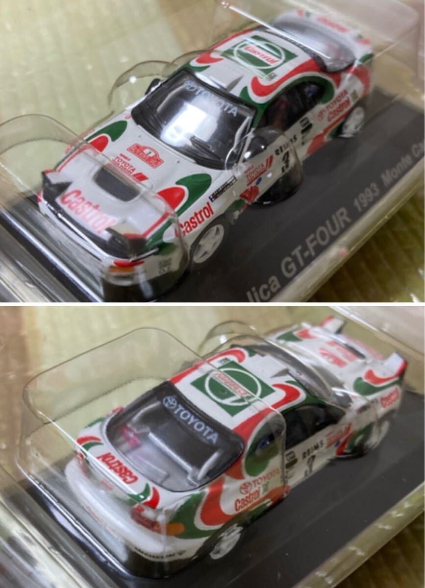 T6-42★CM's ラリーカーコレクション 1/64★トヨタ セリカ Celica GT-FOUR 1993 モンテカルロ #3★カストロール Castrol★シーエムズ WRC
