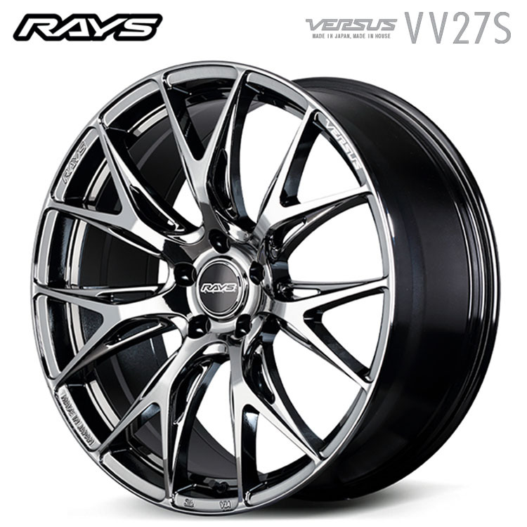 送料無料 レイズ VERSUS VV27S 8.5J-20 +28 5H-120 RAYS (20インチ) 5H120 8.5J+28【2本セット 新品】