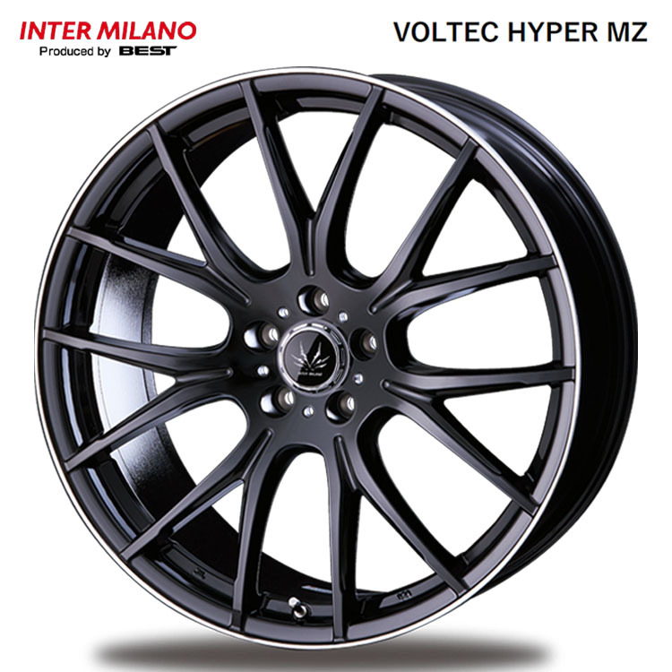 送料無(wú)料 インターミラノ INTER MILANO VOLTEC HYPER MZ 9J-22 +38 5H-114.3 (22インチ) 5H114.3 9J+38【1本単品 新品】