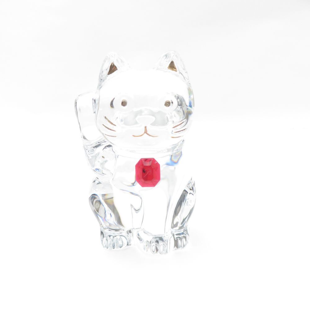 美品 Baccarat バカラ ラッキーキャット レッドオクトゴン 美品 Baccarat バカラ ラッキーキャット レッドオクトゴン
