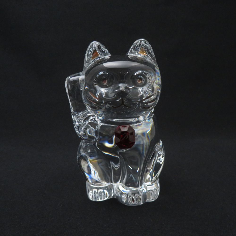 美品 Baccarat バカラ ラッキーキャット レッドオクトゴン 美品 Baccarat バカラ ラッキーキャット レッドオクトゴン