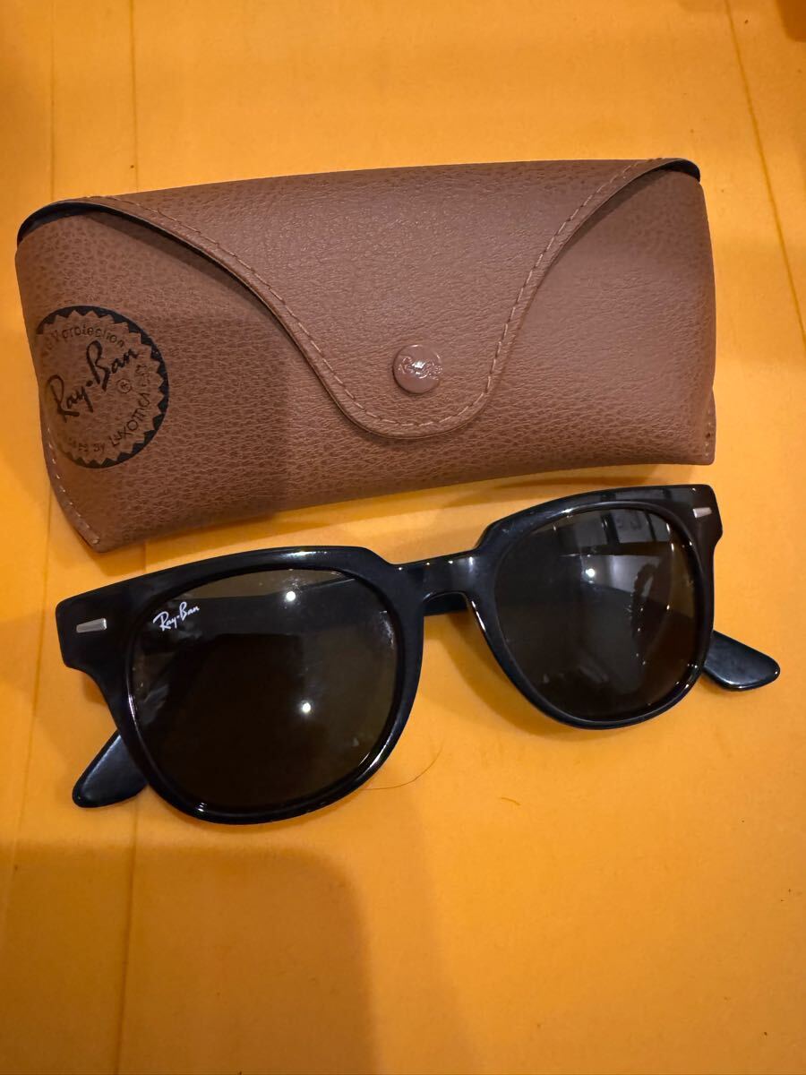 美品 RayBan サングラス レイバン Ray-Ban ブラック アイウェア ビンテージ vintage_画像1