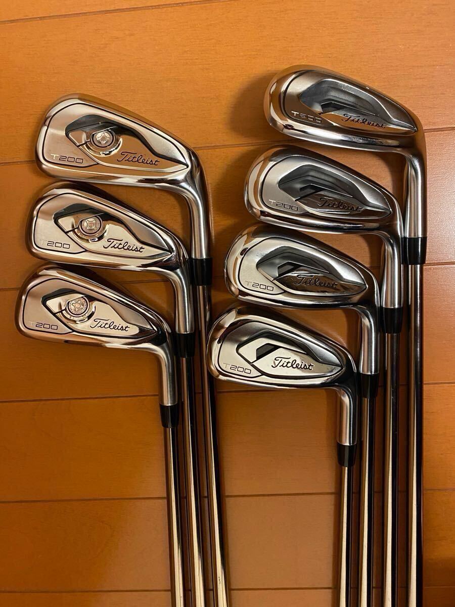 美品 Titleist T200 アイアン5〜P48度7本シャフトカスタム 美品 Titleist T200 アイアン5〜P48度7本シャフトカスタム