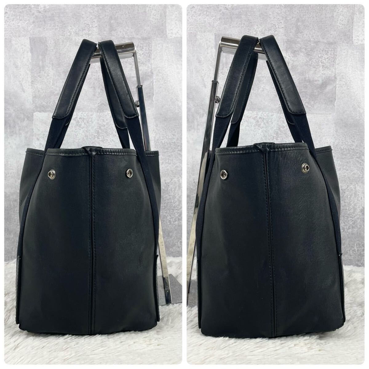 美品 BALENCIAGA バレンシアガ ネイビーカバス トートバッグ 美品 BALENCIAGA バレンシアガ ネイビーカバス トートバッグ