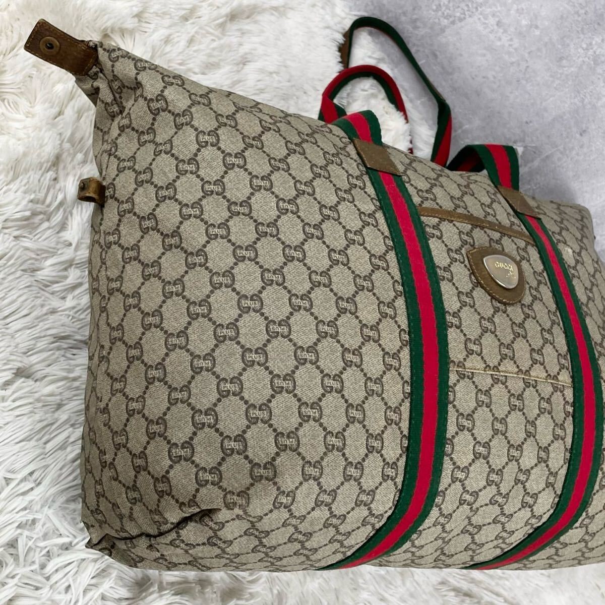 美品 OLD GUCCI オールド グッチ グッチプラス トートバッグ 美品 OLD GUCCI オールド グッチ グッチプラス トートバッグ
