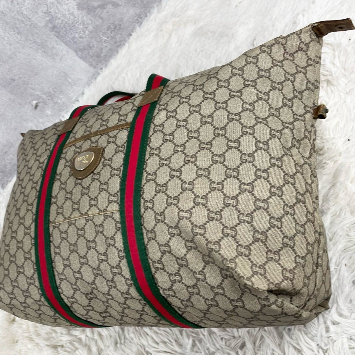 美品 OLD GUCCI オールド グッチ グッチプラス トートバッグ 美品 OLD GUCCI オールド グッチ グッチプラス トートバッグ