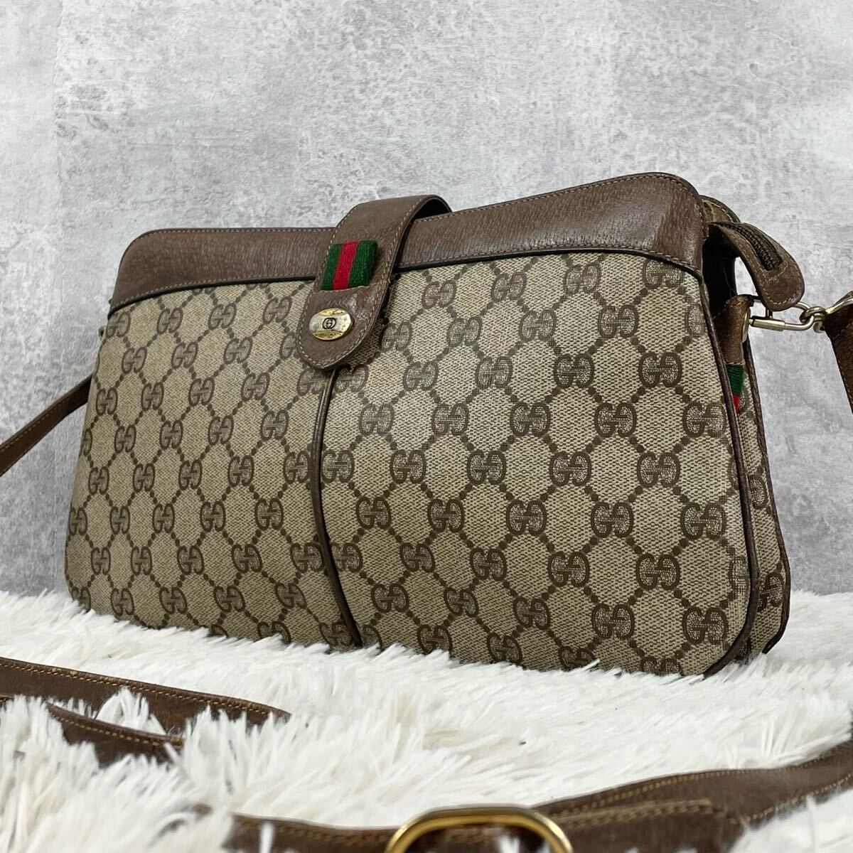 極美品 OLD GUCCI オールドグッチ シェリーライン インター 極美品 OLD GUCCI オールドグッチ シェリーライン インター