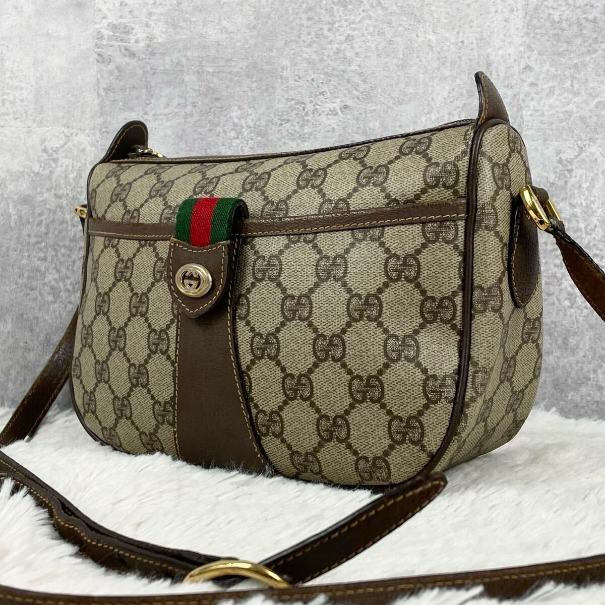 美品 OLD GUCCI オールドグッチ シェリーライン インター 美品 OLD GUCCI オールドグッチ シェリーライン インター