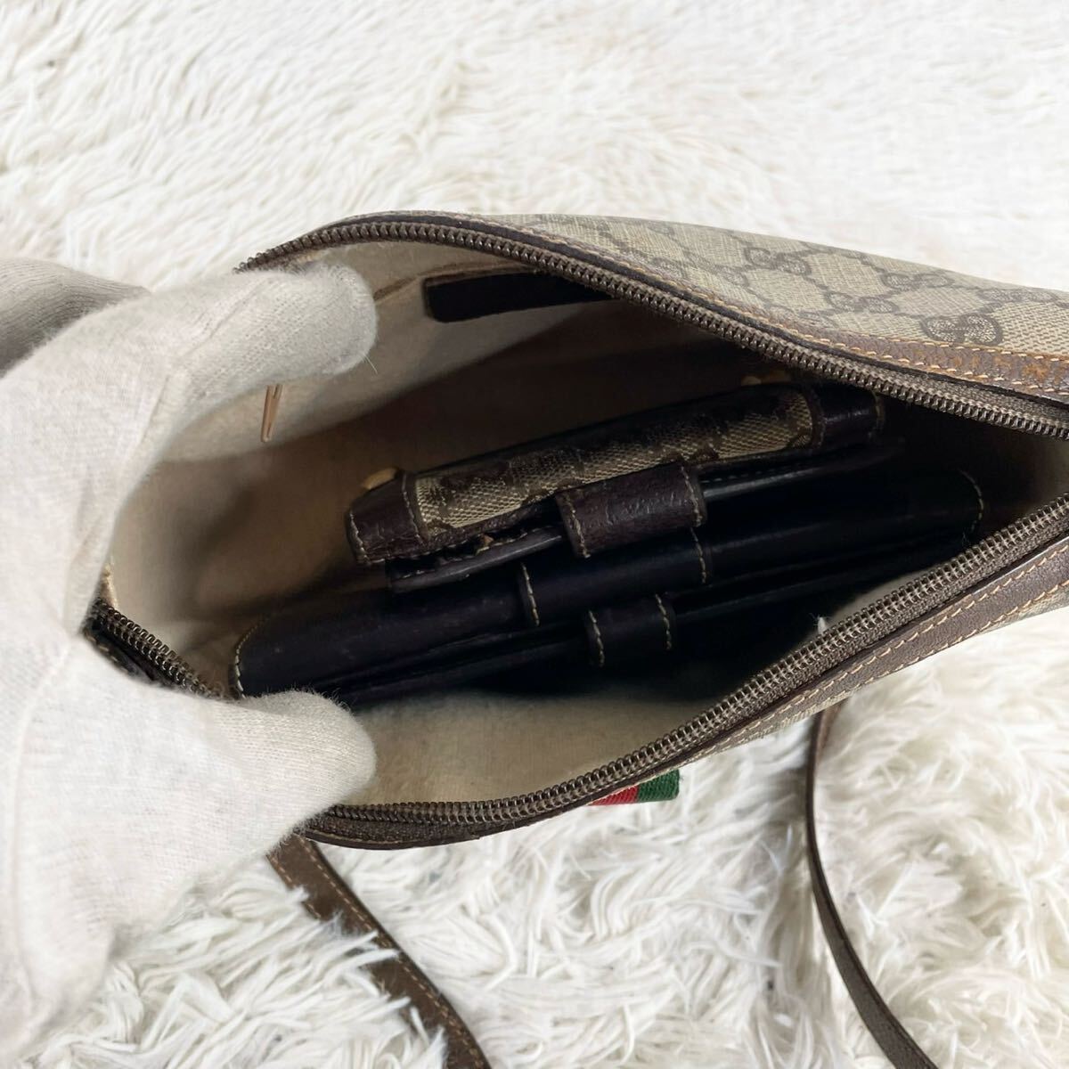 美品 OLD GUCCI オールドグッチ シェリーライン インター 美品 OLD GUCCI オールドグッチ シェリーライン インター