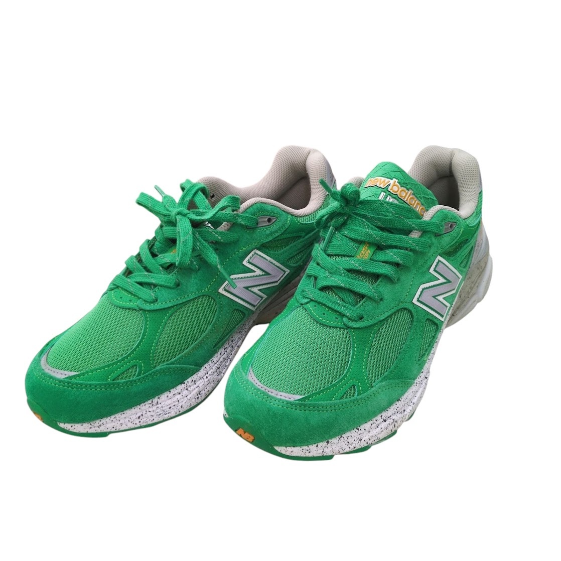 NEW BALANCE New balance M990BA3 US9.5 27.5cm D USA производства зеленый спортивные туфли Boston марафон 