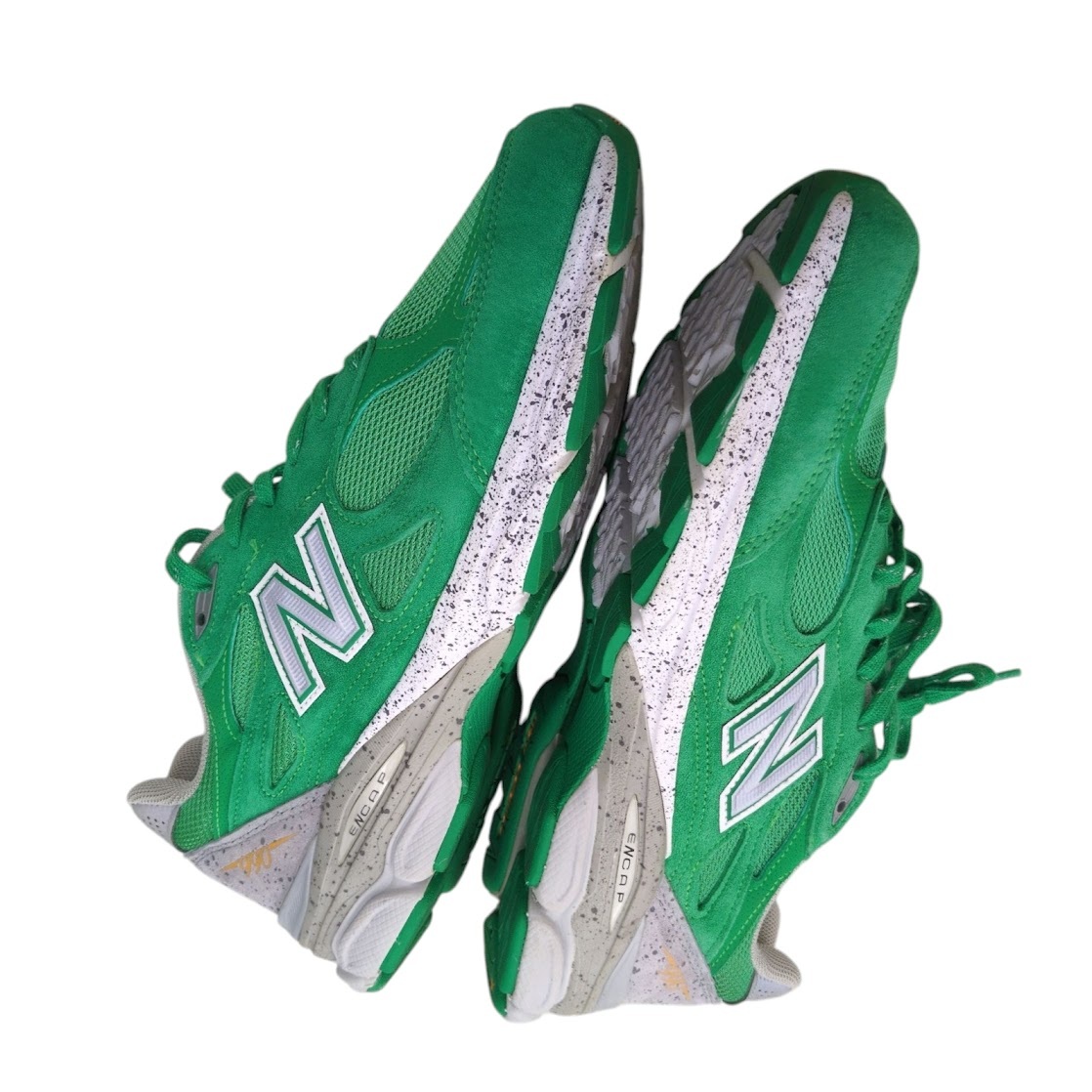 NEW BALANCE New balance M990BA3 US9.5 27.5cm D USA производства зеленый спортивные туфли Boston марафон 