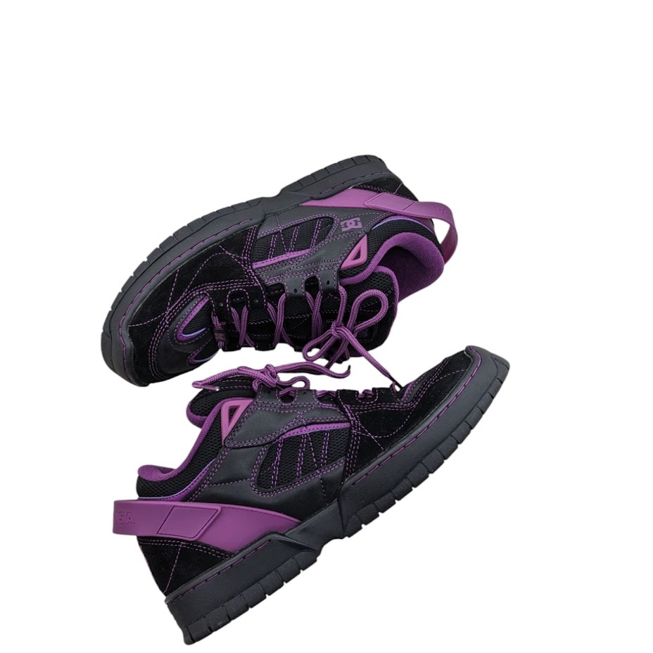美品 DC SHOE ディーシーシューズ SPECTRE NEEDLES ニードルズ ニードルス ADYS100804 ブラック パープル サイズ 28