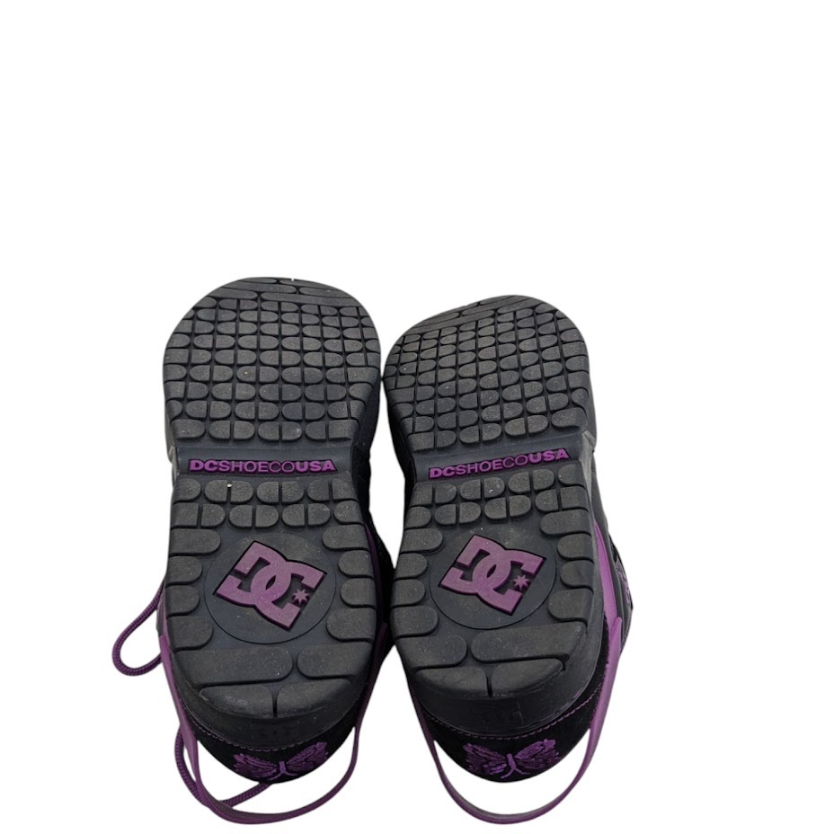 美品 DC SHOE ディーシーシューズ SPECTRE NEEDLES ニードルズ ニードルス ADYS100804 ブラック パープル サイズ 28
