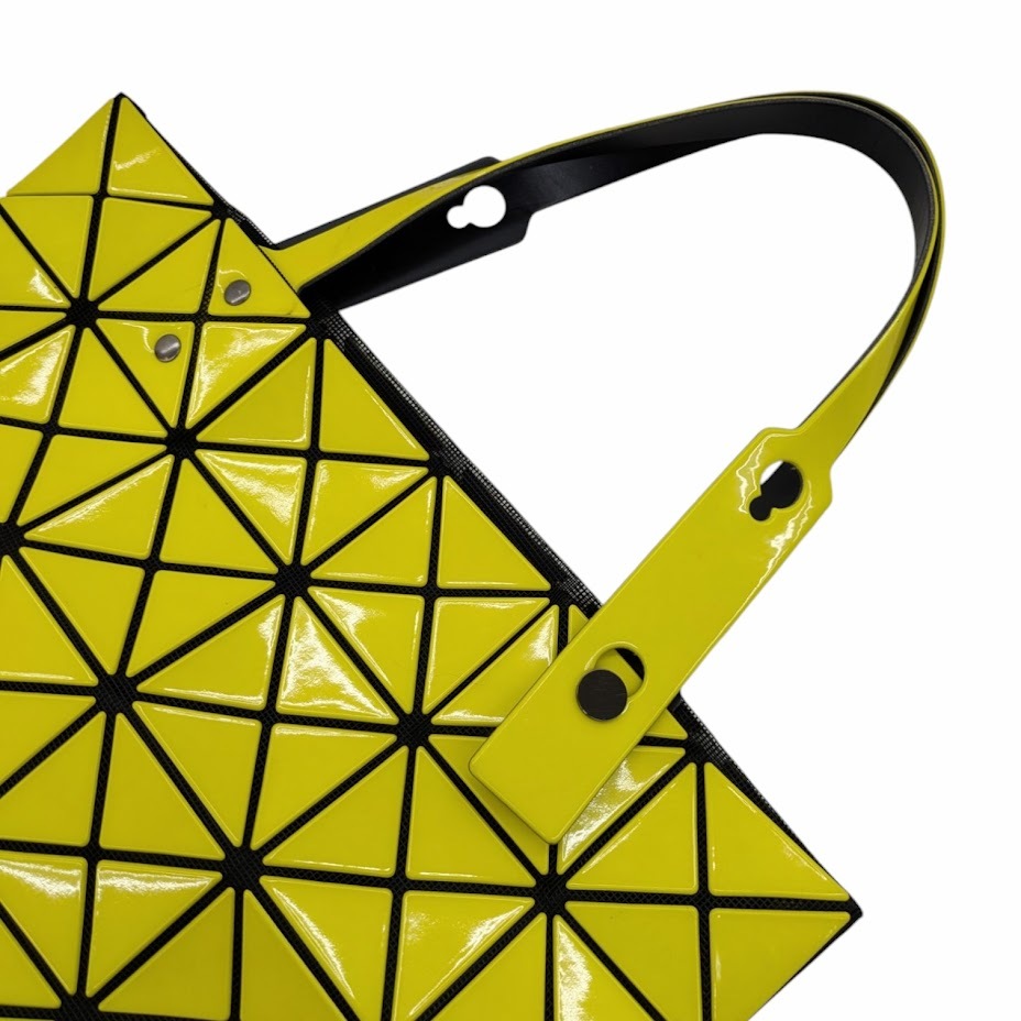 BAO BAO ISSEY MIYAKE イッセイ ミヤケ バオバオ ルーセント トートバッグ イエロー系 ポリ塩化ビニール BB53-AG413