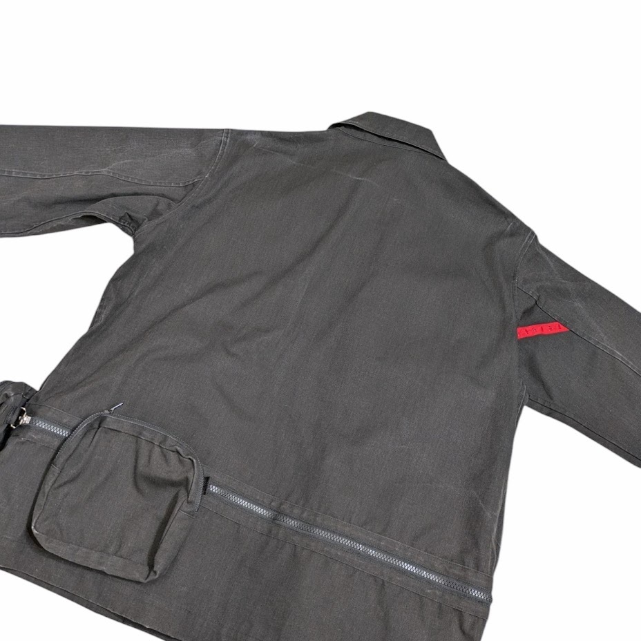 PHINGERIN 22SS MOVING JACKET PD-221-JK-011 フィンガリン ムービングジャケット ブラック サイズ S ※色褪せあり_画像7