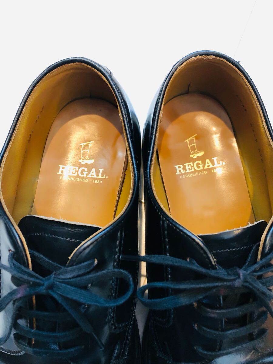 愛用 美品 ビジネス プレーントゥ 2504 REGAL リーガル 定価30800円 靴