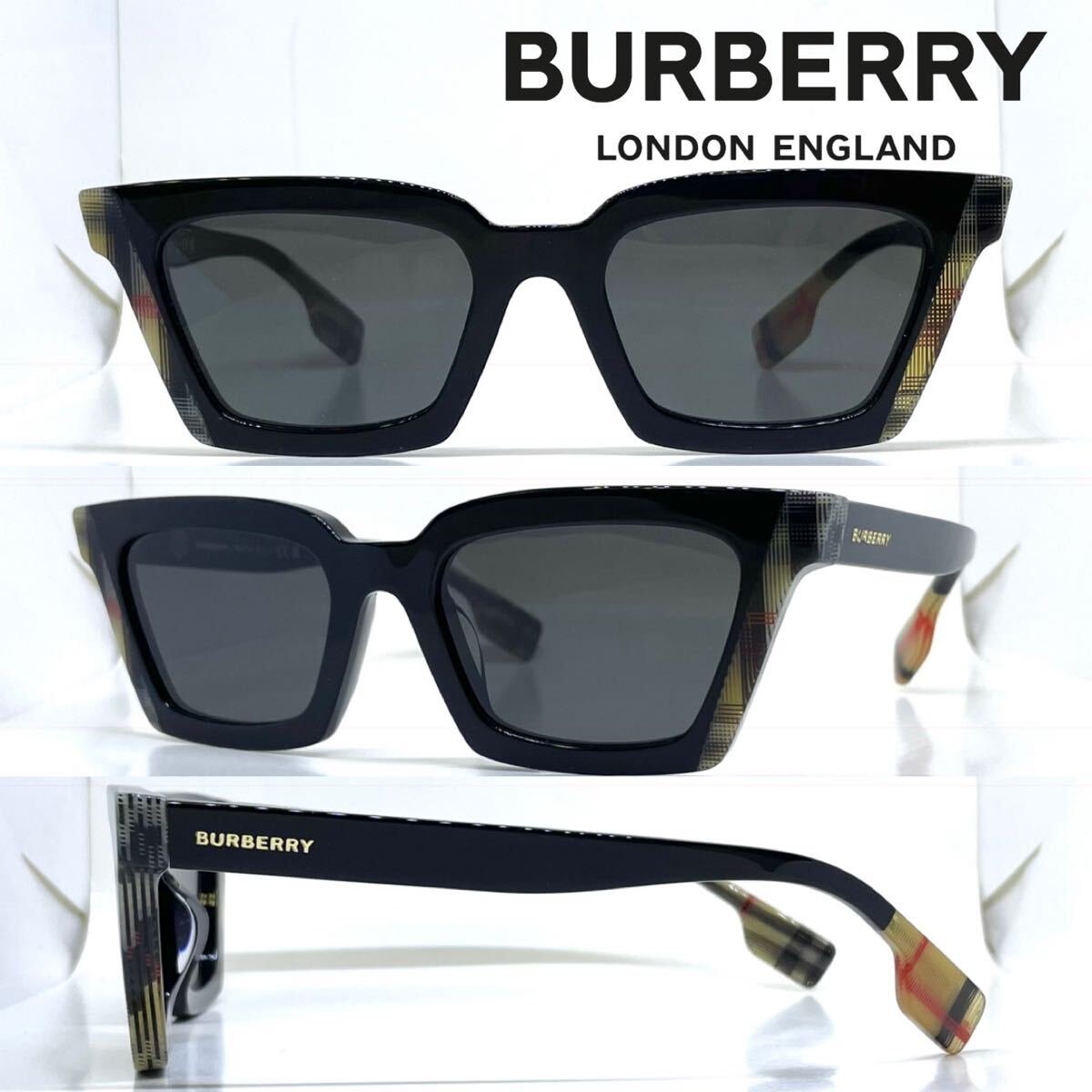 バーバリー サングラス BE4392U 4051/87 ブラックチェック 新品 送料無料 Burberry バーバリー サングラス BRIAR BE4392U