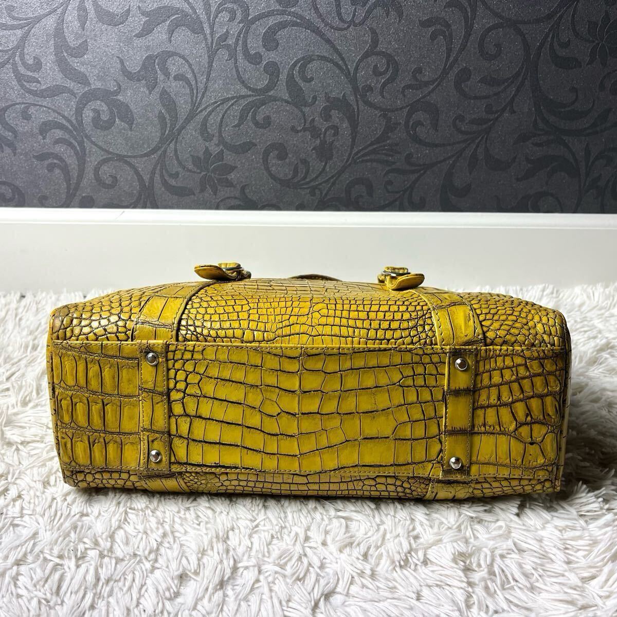 定価120万!!! JRA クロコダイル ビジネスバッグ センター取り