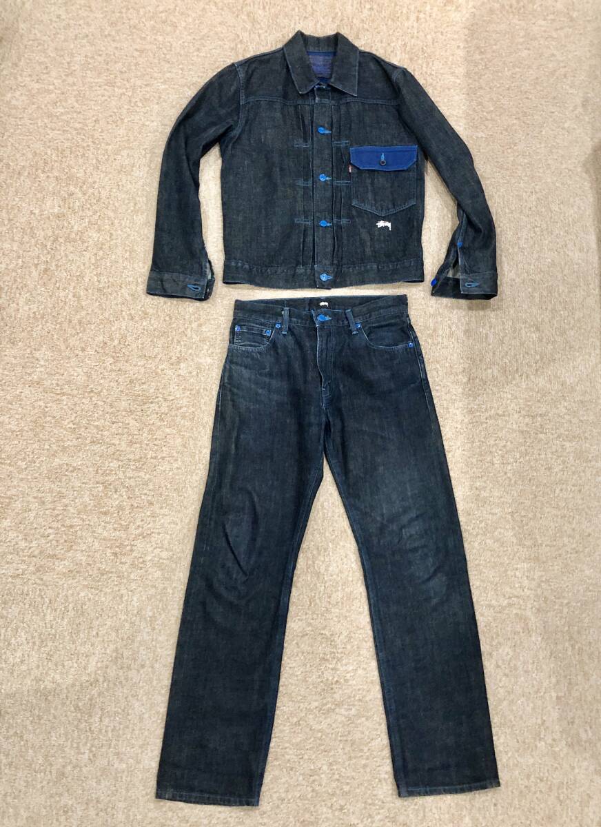 Yahoo!オークション - 激レア stussy×Levi's コラボ 限定記念