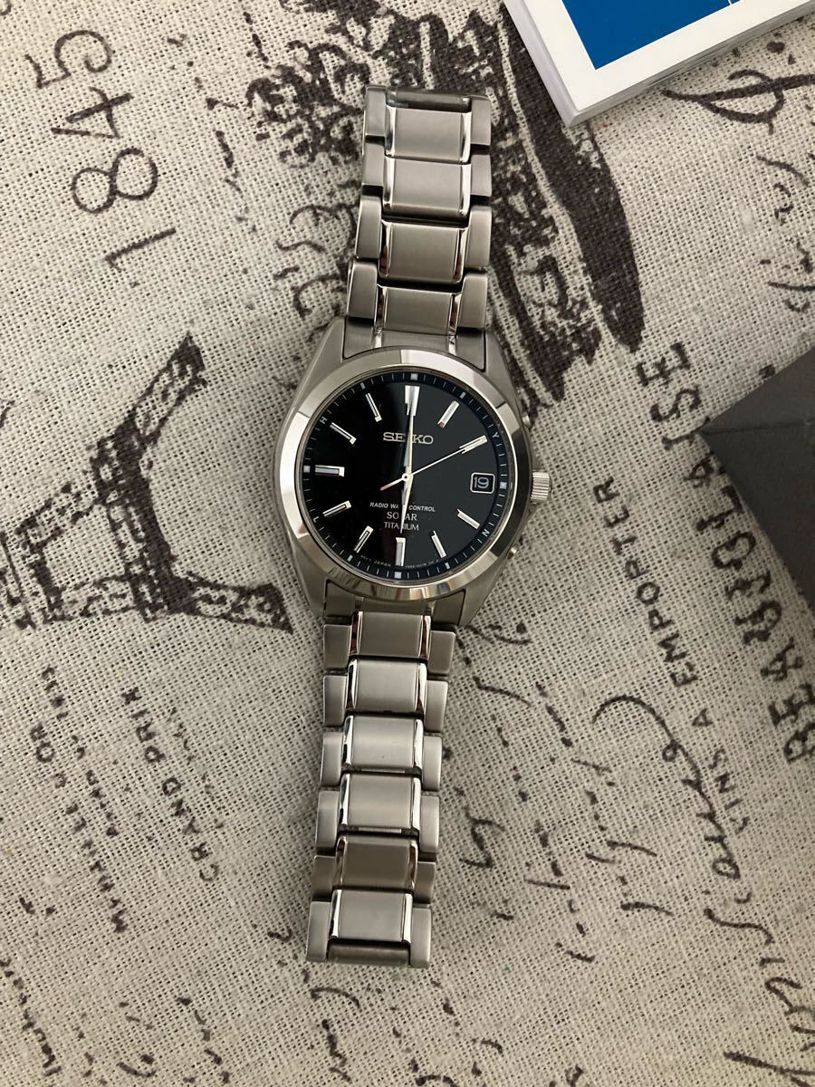 超美品!貴重! SEIKO セイコー チタン GS 電波ソーラー 7b52 超美品!貴重! SEIKO セイコー チタン GS 電波ソーラー 7b52