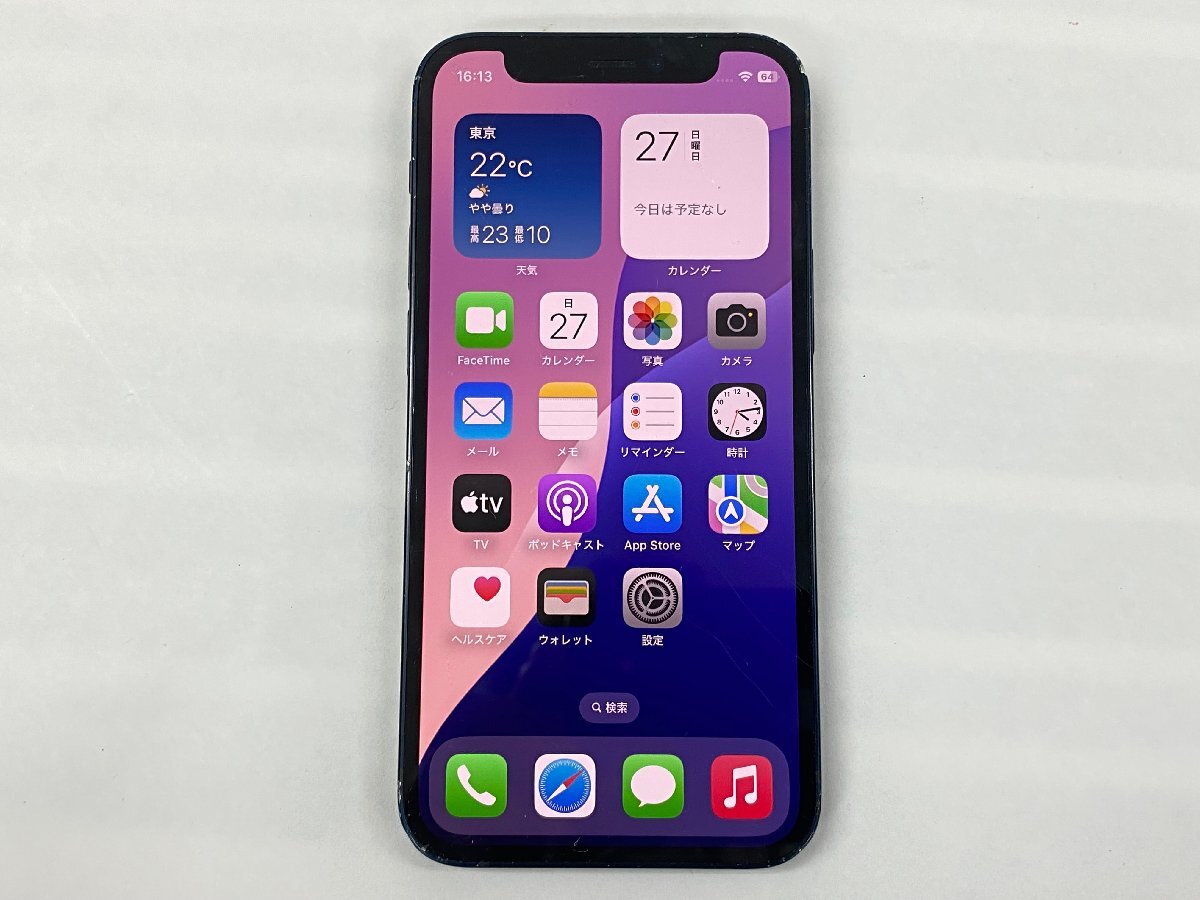 ジャンク品 SIMフリー iPhone 12 mini 64GB Black バッテリー78 ジャンク品 SIMフリー iPhone 12 mini 64GB Black バッテリー78
