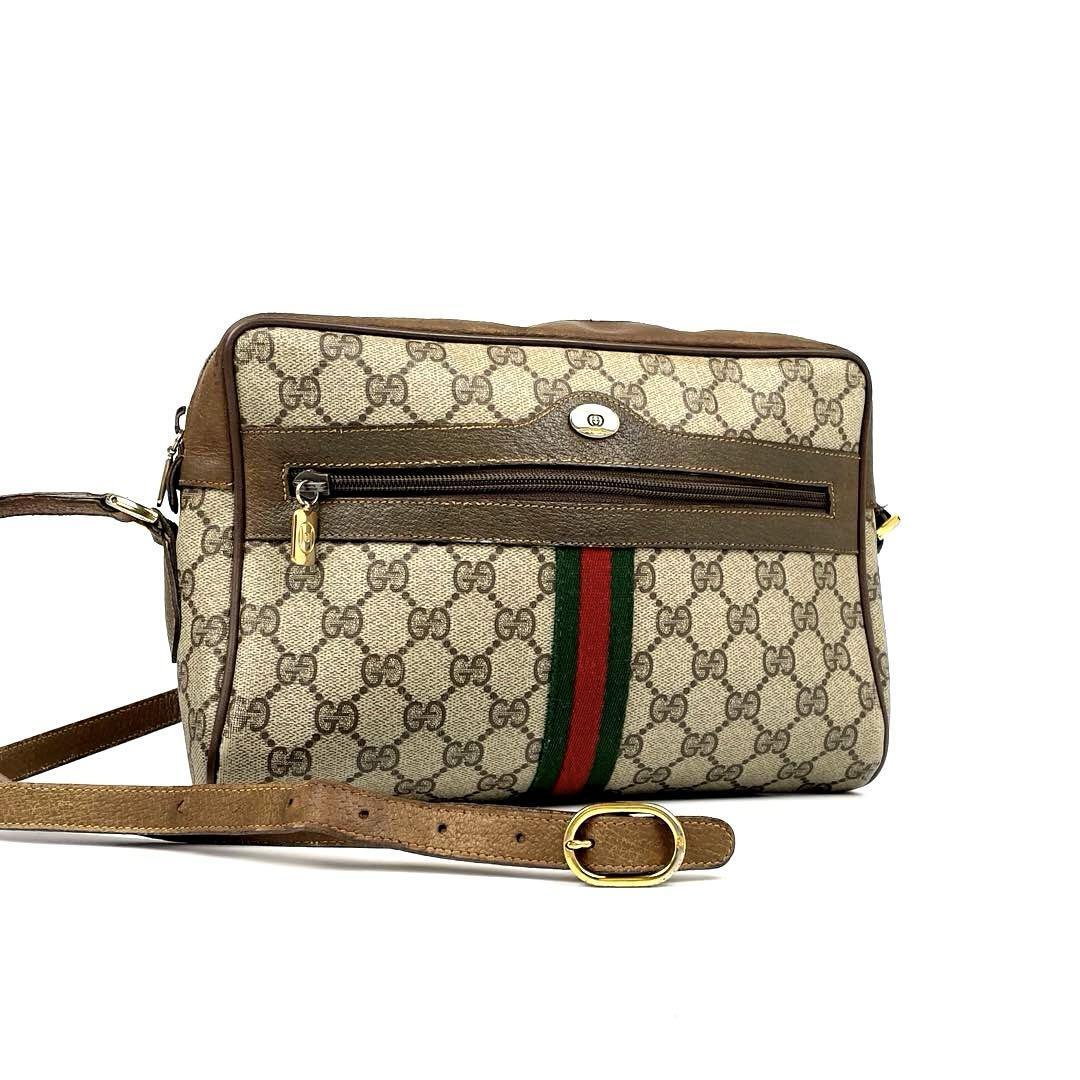 GUCCI グッチ ショルダーバッグ クロスボディバッグ レザー 美品□GUCCI グッチ ショルダーバッグ クロスボディ 肩掛け 斜め