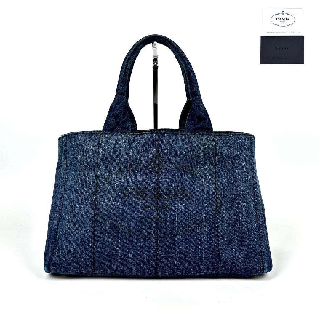 美品 PRADA プラダ カナパ ハンドバッグ トートバッグ 三角ロゴ 美品 PRADA プラダ カナパ ハンドバッグ トートバッグ 三角ロゴ