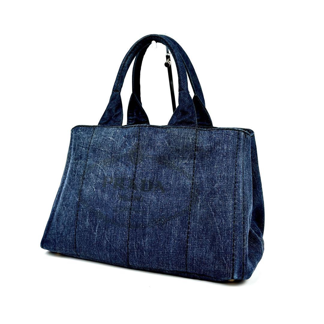 美品 PRADA プラダ カナパ ハンドバッグ トートバッグ 三角ロゴ 美品 PRADA プラダ カナパ ハンドバッグ トートバッグ 三角ロゴ