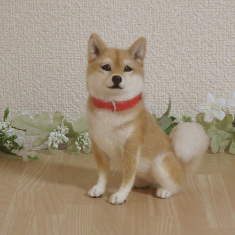 羊毛フェルト 柴犬 きちんとお座り - COTA0908'S GALLERY