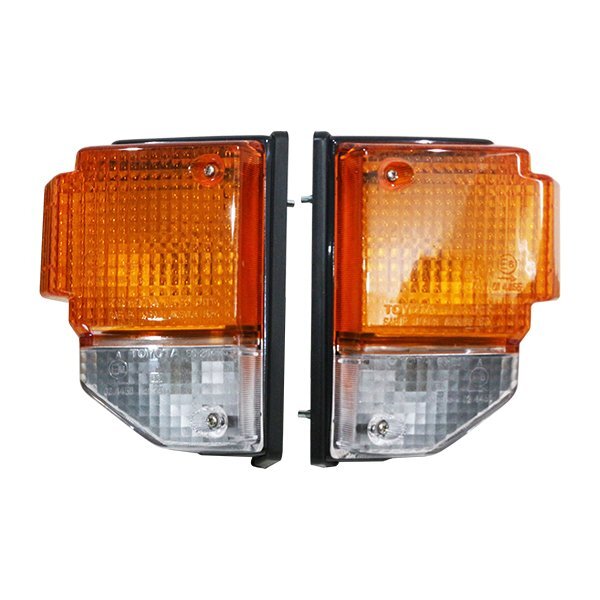 ランクル BJ HZJ PZJ 70 71 73 75 77 前期 純正 コーナーランプ 左右 コーナーレンズ サイドマーカー ウィンカー 輸出 ランドクルーザー