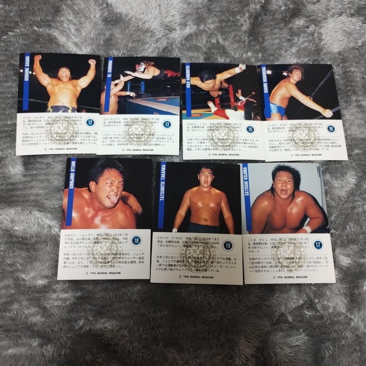 BBMプロレスカード1996　新日本プロレス７枚セット