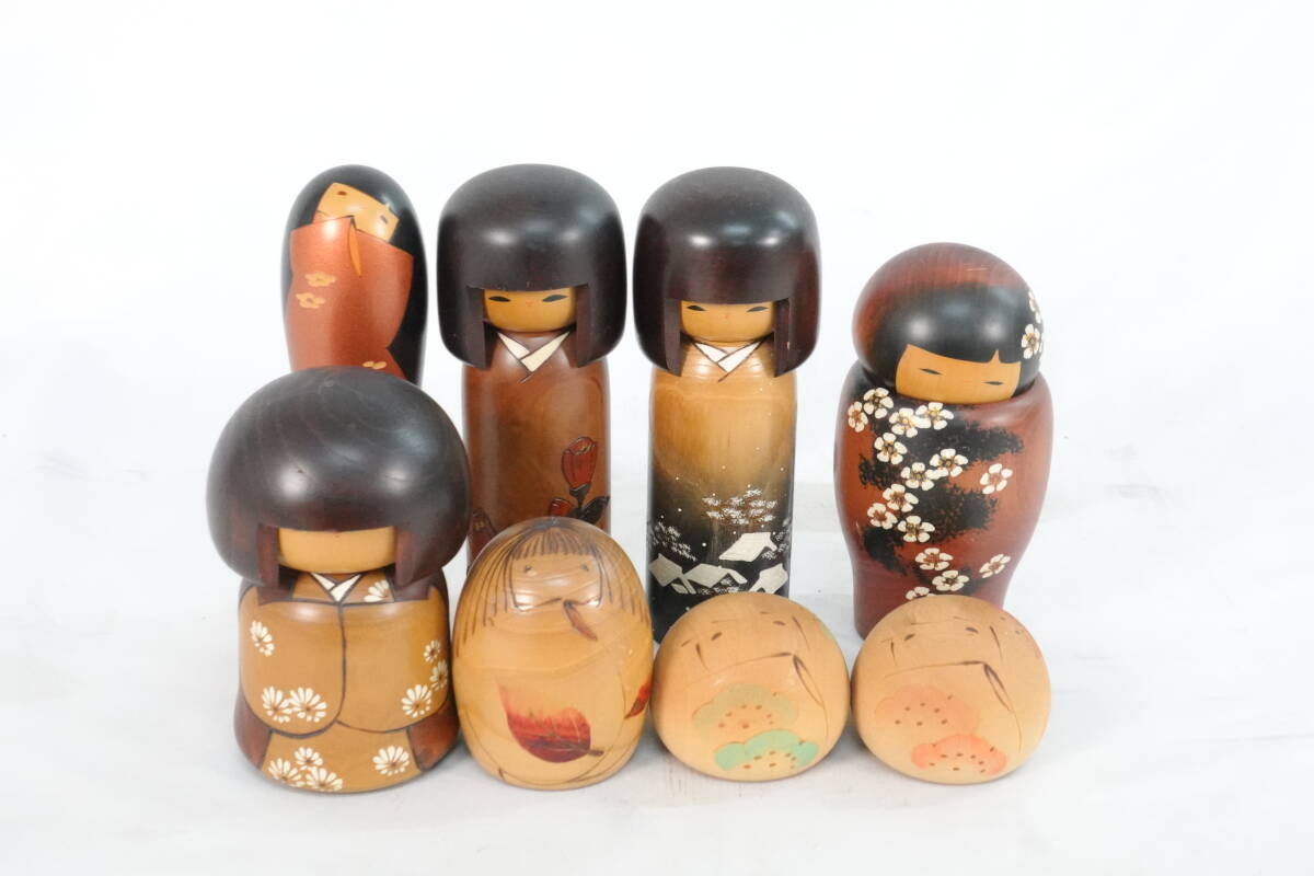 卯三郎 こけし 8体 まとめ 創作こけし 伝統工芸品 郷土玩具 日本 卯三郎 こけし 8体 まとめ 創作こけし 伝統工芸品 郷土玩具 日本