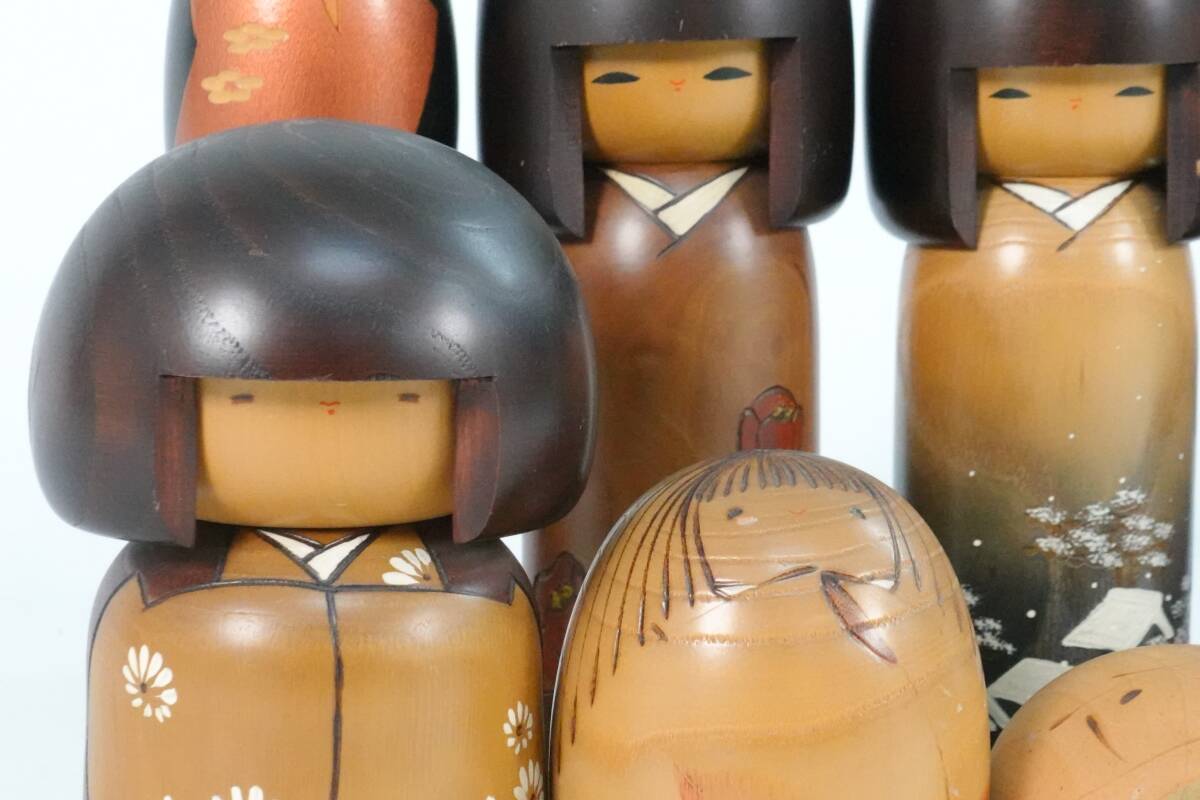 卯三郎 こけし 8体 まとめ 創作こけし 伝統工芸品 郷土玩具 日本 卯三郎 こけし 8体 まとめ 創作こけし 伝統工芸品 郷土玩具 日本