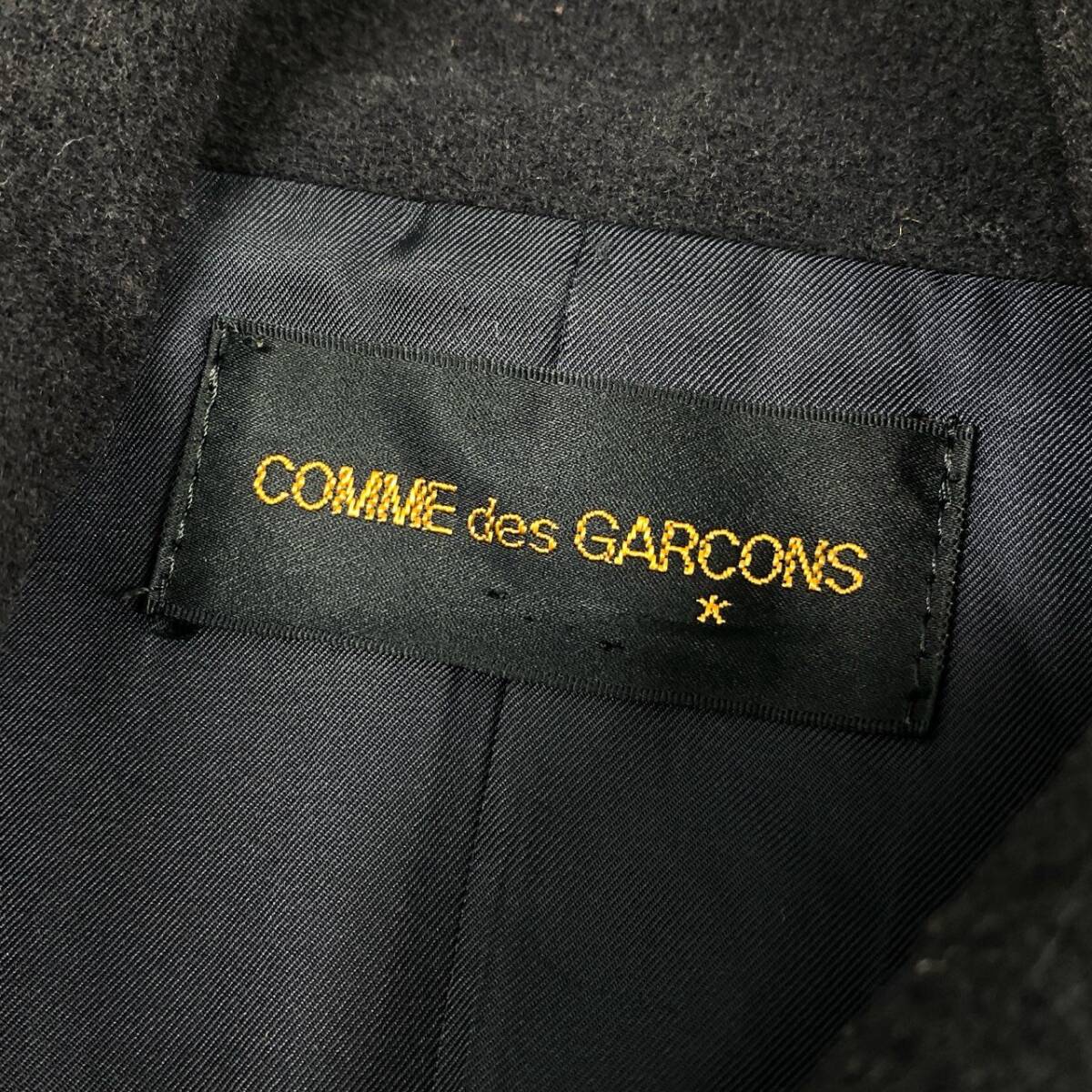 8d2 COMME des GARCONS コムデギャルソン ウールコート ロングコート タックプリーツ AD1989 GC-050230 ネイビー系 ウール レディース