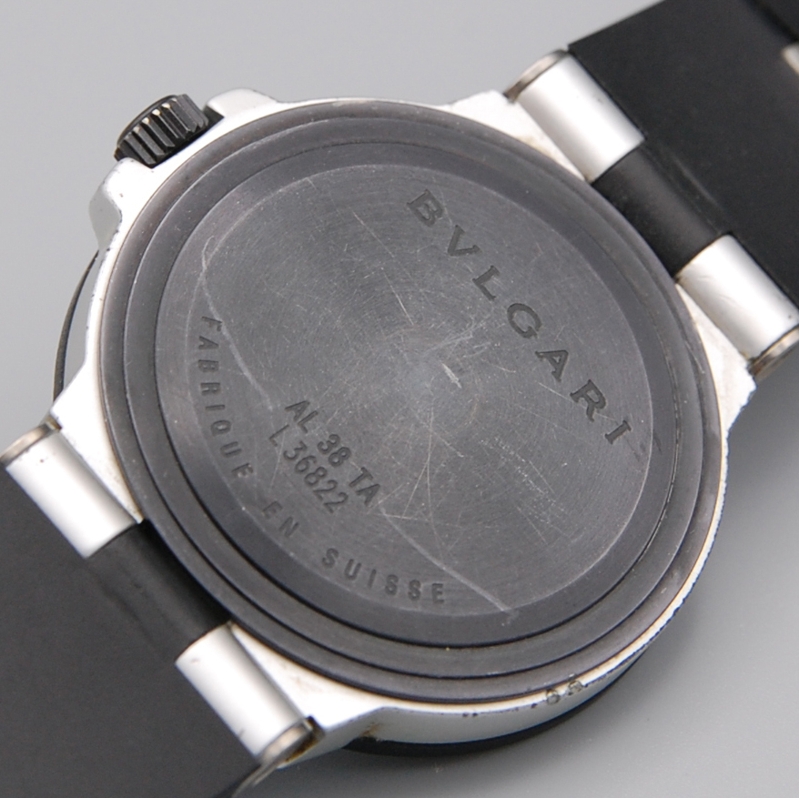 稼働品】BVLGARI ALUMINIUM ブルガリ アルミニウム AL38TA 自動 稼働品】BVLGARI ALUMINIUM ブルガリ アルミニウム AL38TA 自動
