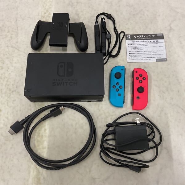 1円〜 動作確認/初期化済 Nintendo Switch HAC-001(-01) ネオン 1円〜 動作確認/初期化済 Nintendo Switch HAC-001(-01) ネオン